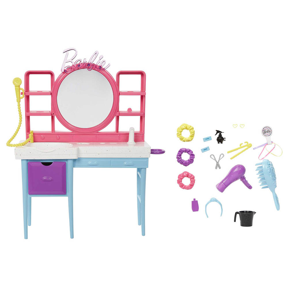 Mattel Games - Barbie Hair Salon Playset - 15pcs