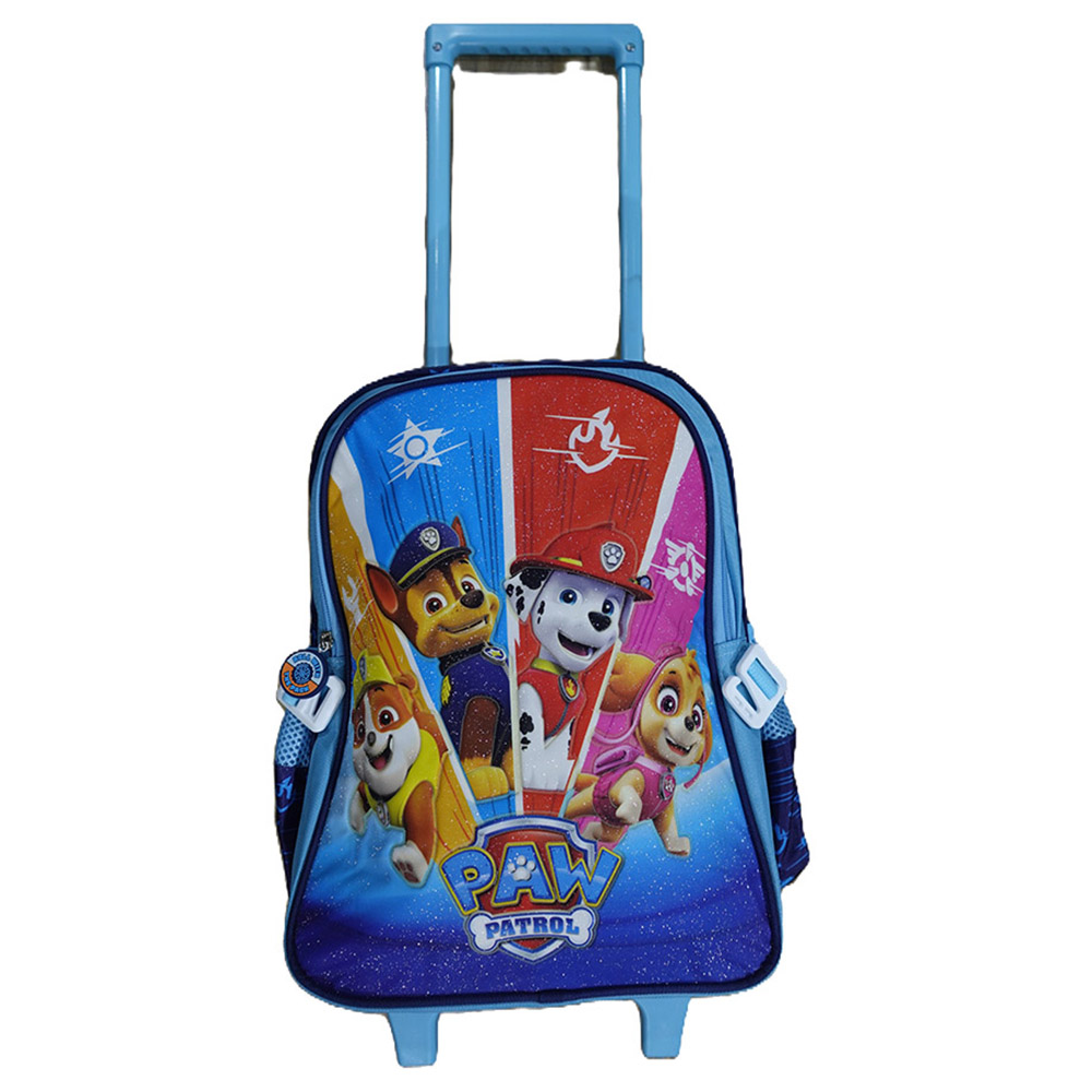 Paw Patrol - Trolley Bag 16-inch With Lunch Bag And Pencil Case - Blue