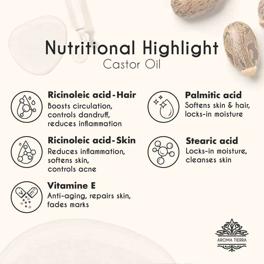 Aroma Tierra - Organic Castor Seed Oil - 100ml