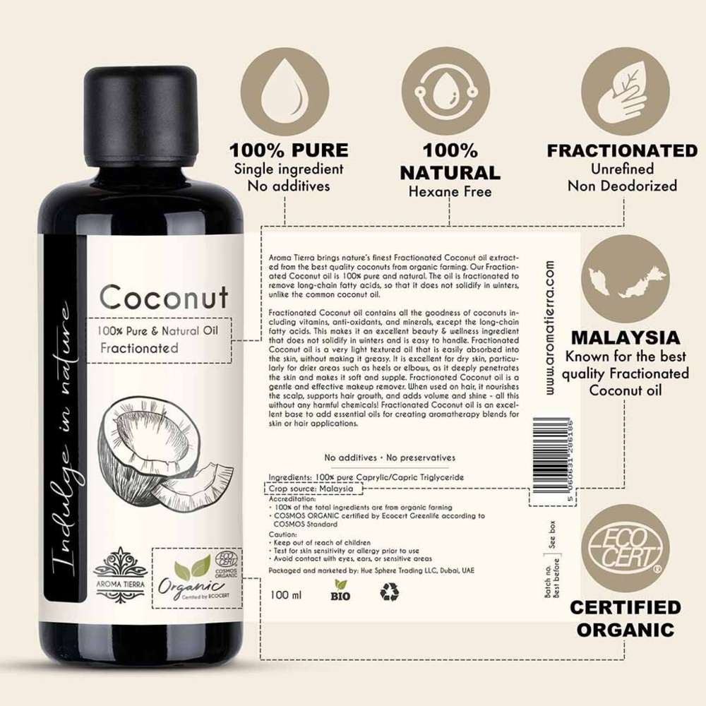 Aroma Tierra - Organic Coconut Oil - 100ml