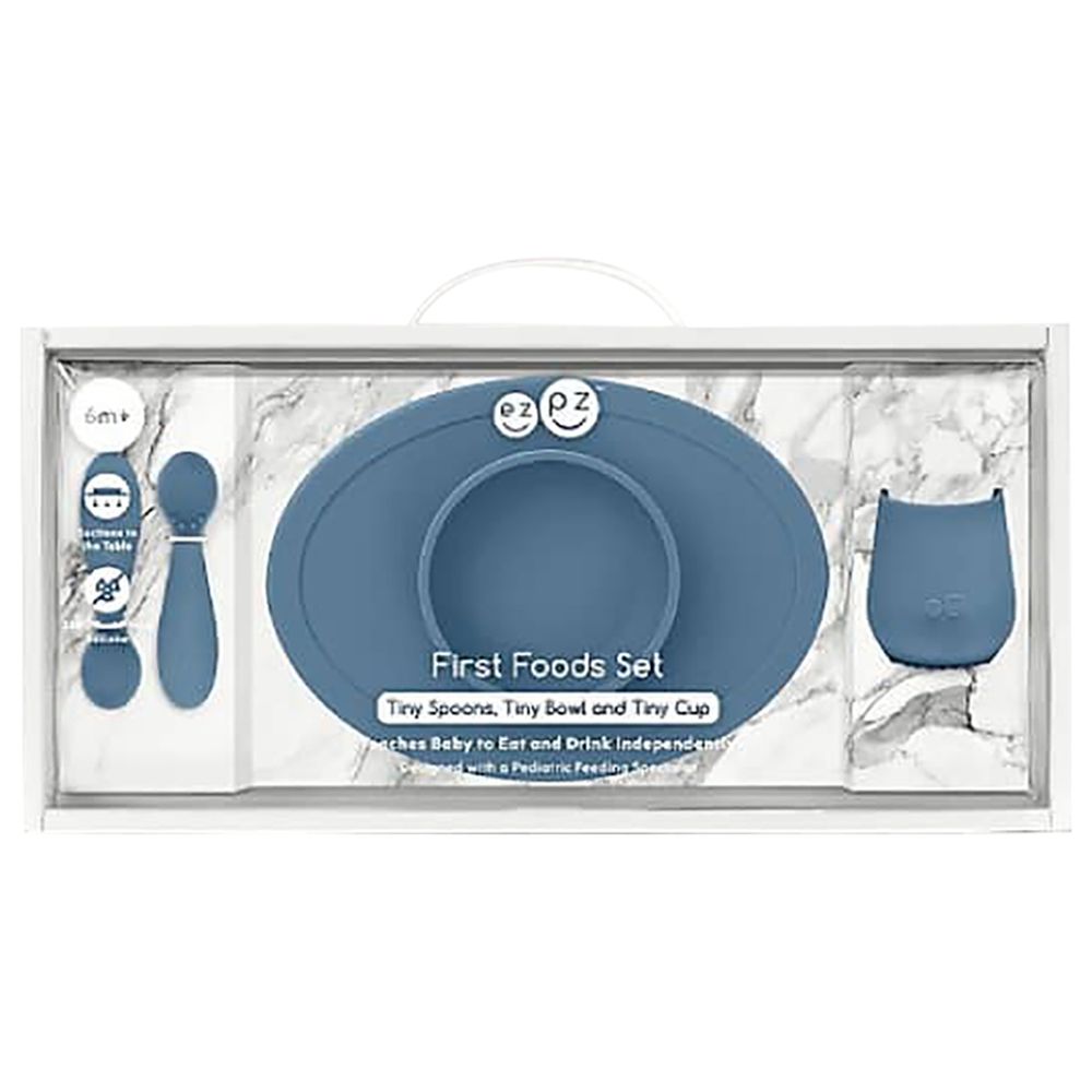 Ezpz First Food Set 4pcs - Indigo