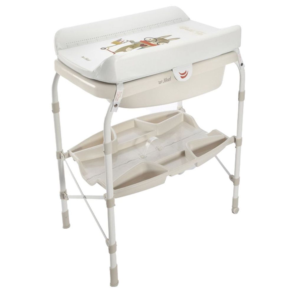 Jikel Ripple Standing Bath & Changing Table - Beige