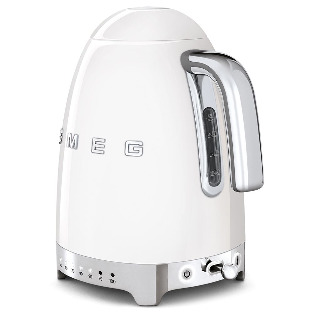 Smeg 50'S Retro Temperature Kettle - White - 1.7 L - 3000 W