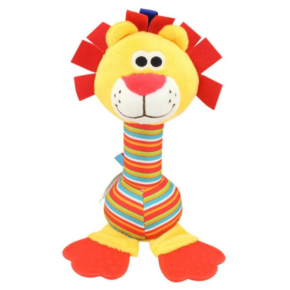 Little Angel Baby Crib Soft Stuffed Rattle Teether Toy - Lion