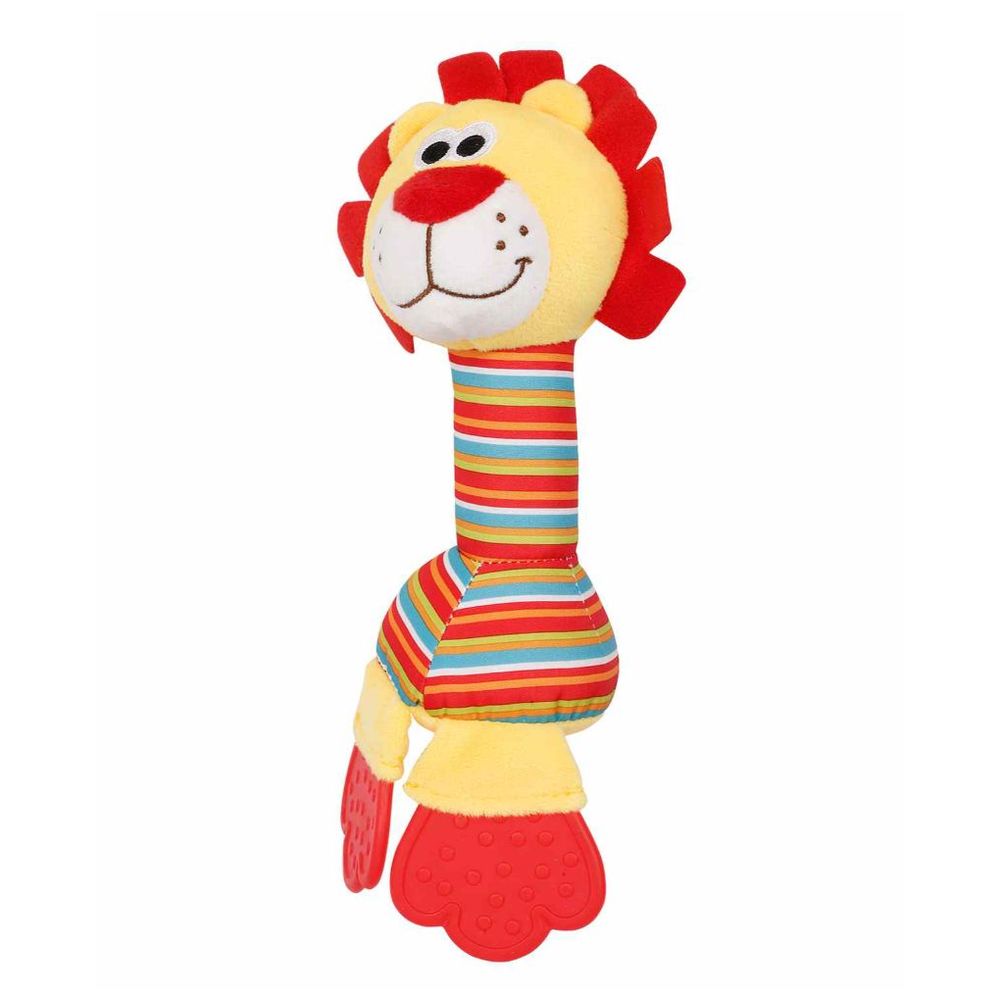 Little Angel Baby Crib Soft Stuffed Rattle Teether Toy - Lion