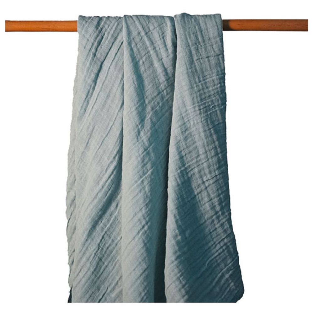 Little Moon - Organic Cotton Swaddle - Blue