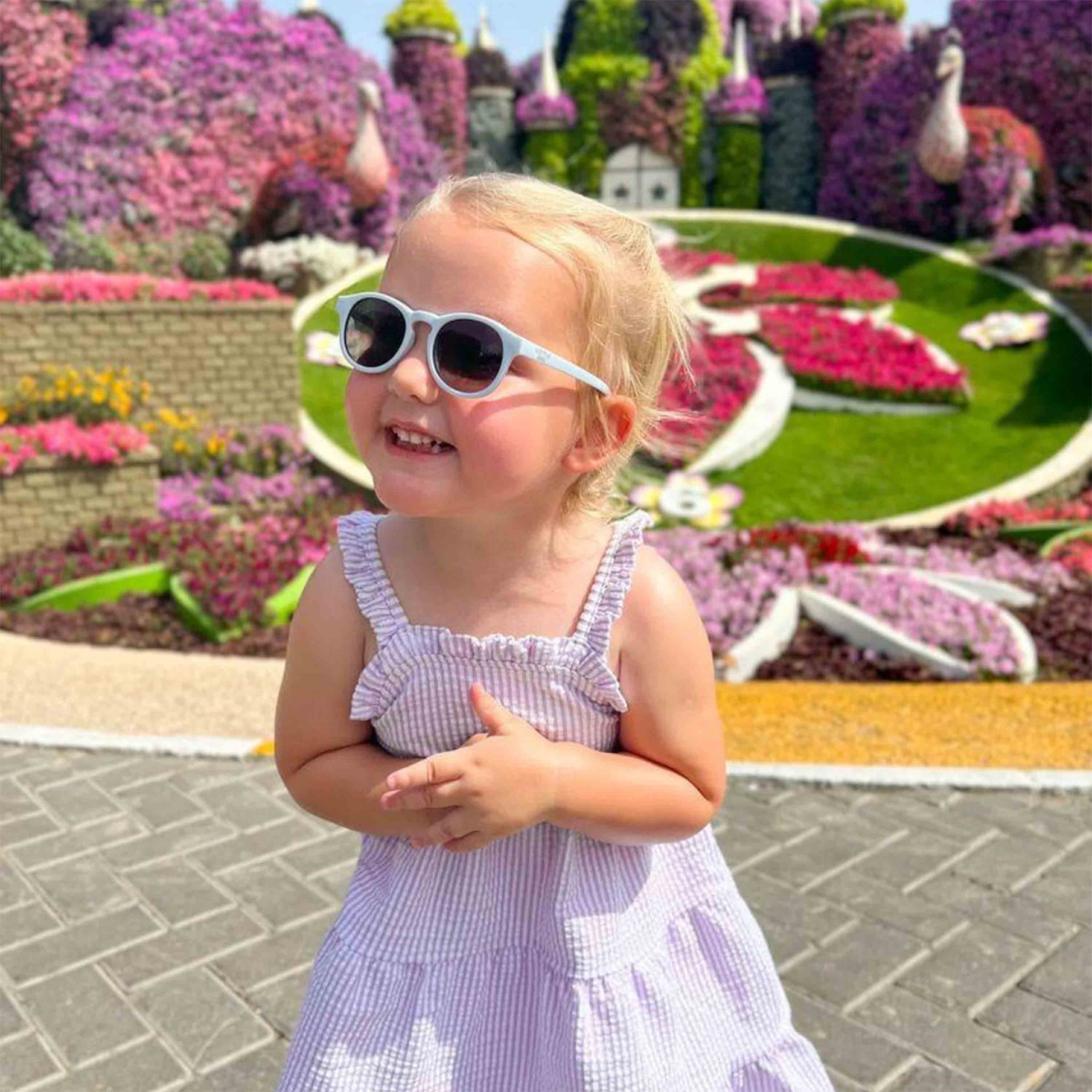 Little Sol+ - James Baby Sunglasses - Blue Mist