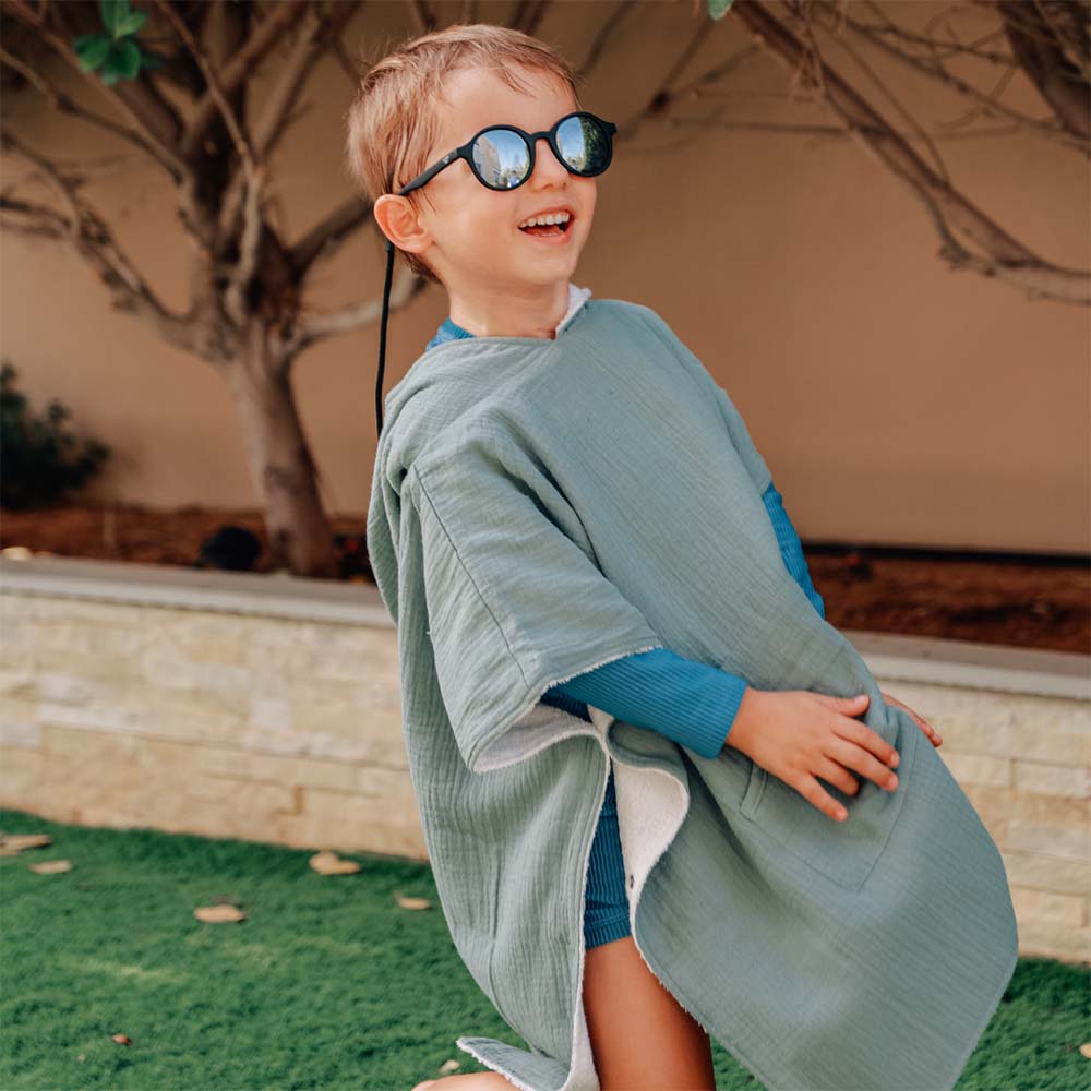 Little Sol+ - Cleo Mirrored Kids Sunglasses - Black