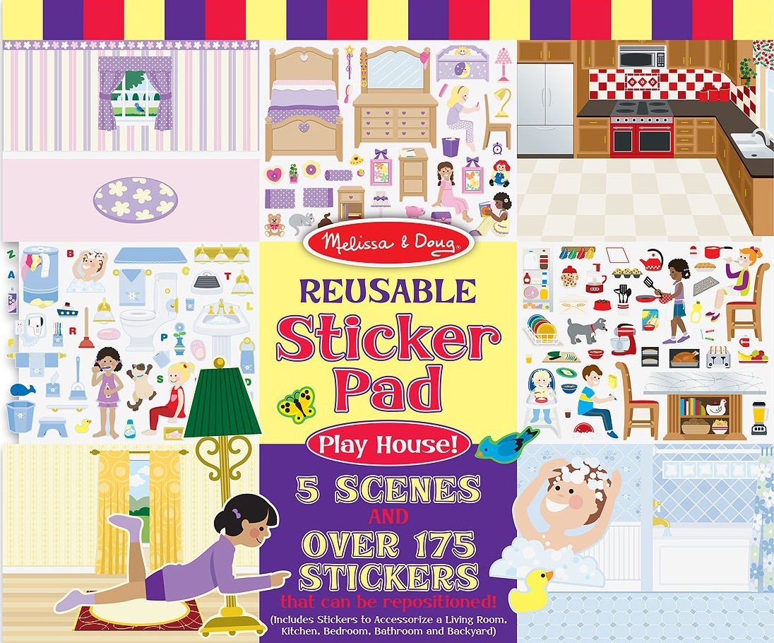 Melissa & Doug Reusable Sticker Pad - Playhouse