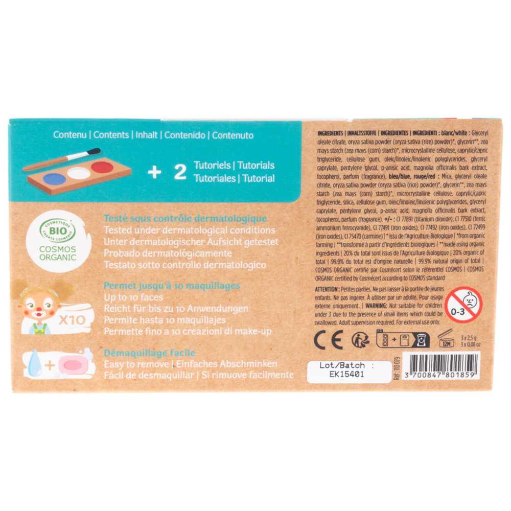 Namaki - Organic Face Paint Kit Clown Arlequin