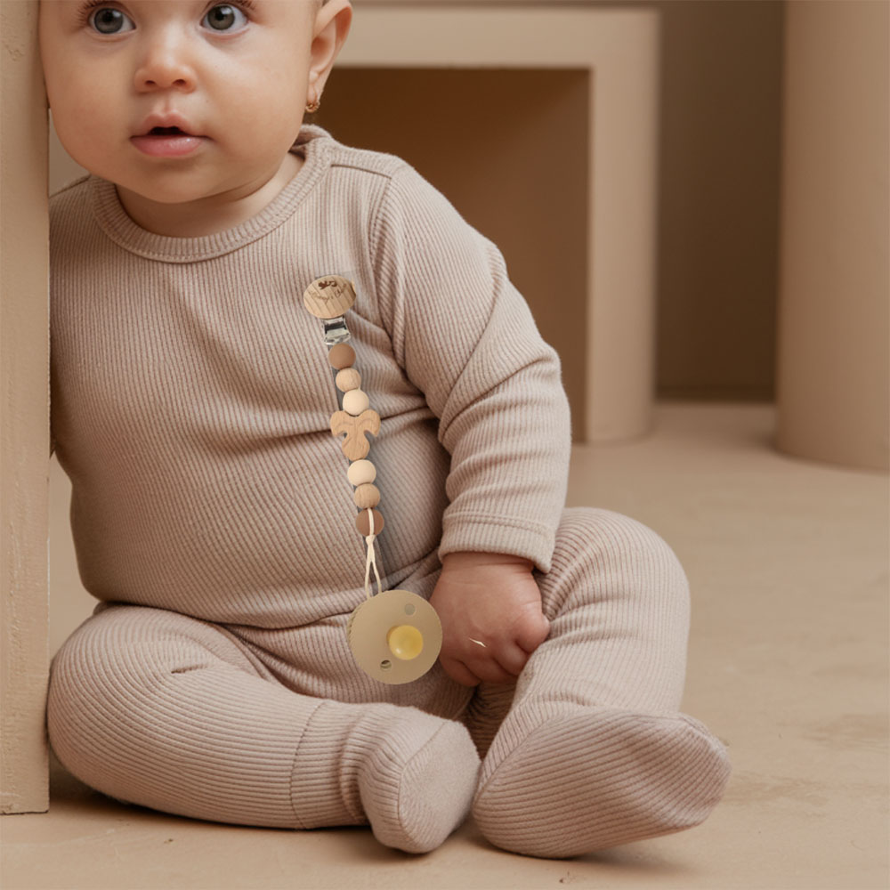 Mommy's Charms - Autumn Pacifier Clip - Brown