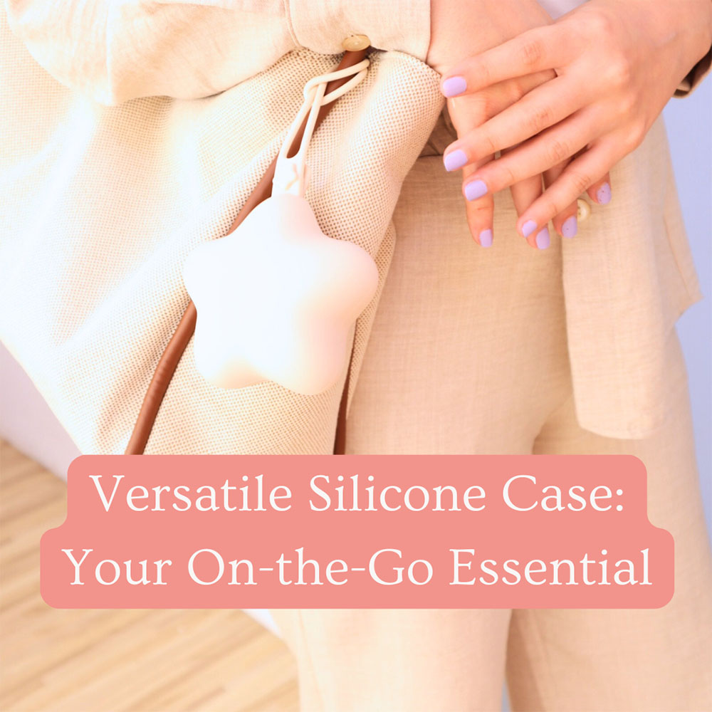 Mommy's Charms - Personalized Silicone Pacifier Case - Beige