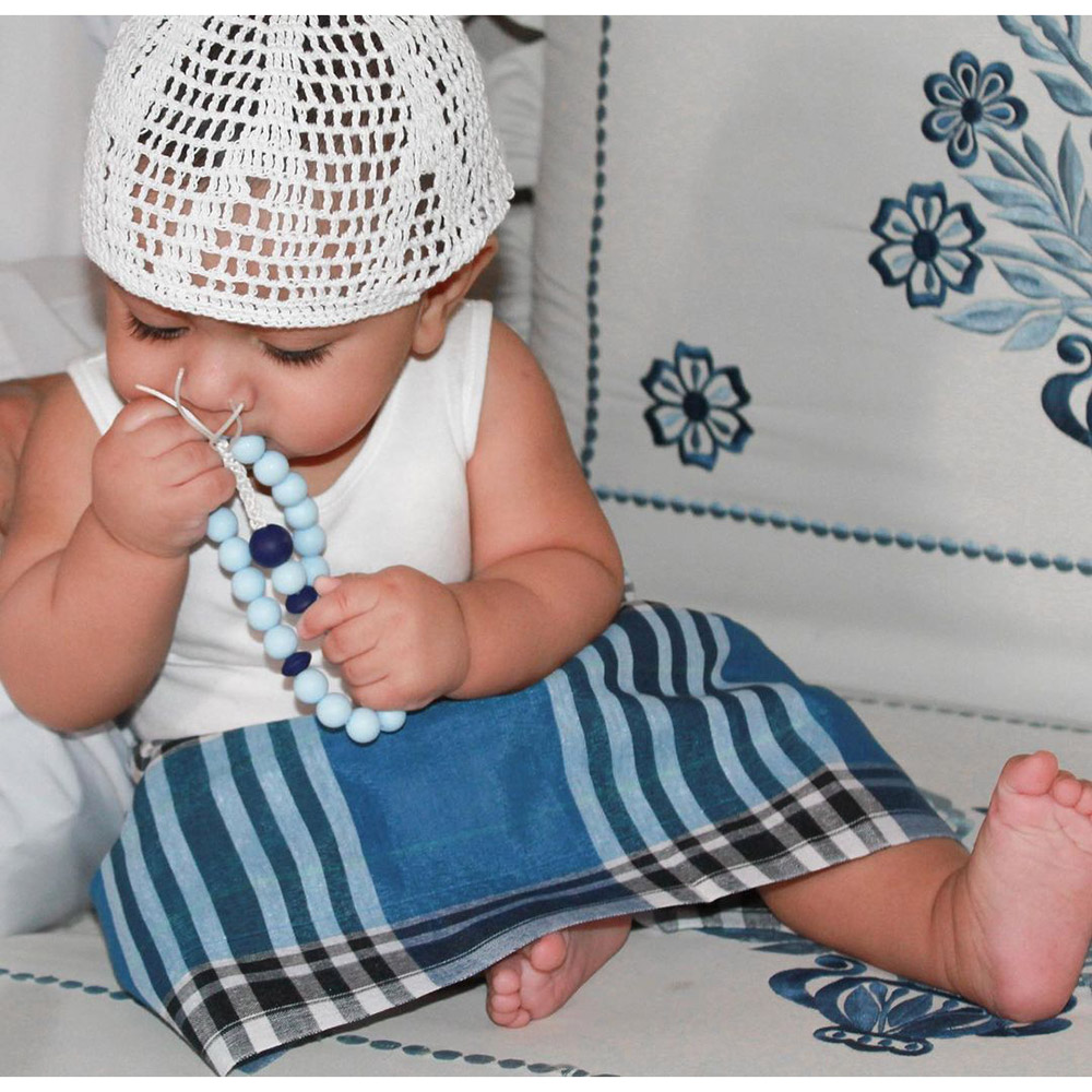 Mommy's Charms - Silicone Misbah Teether - Blue