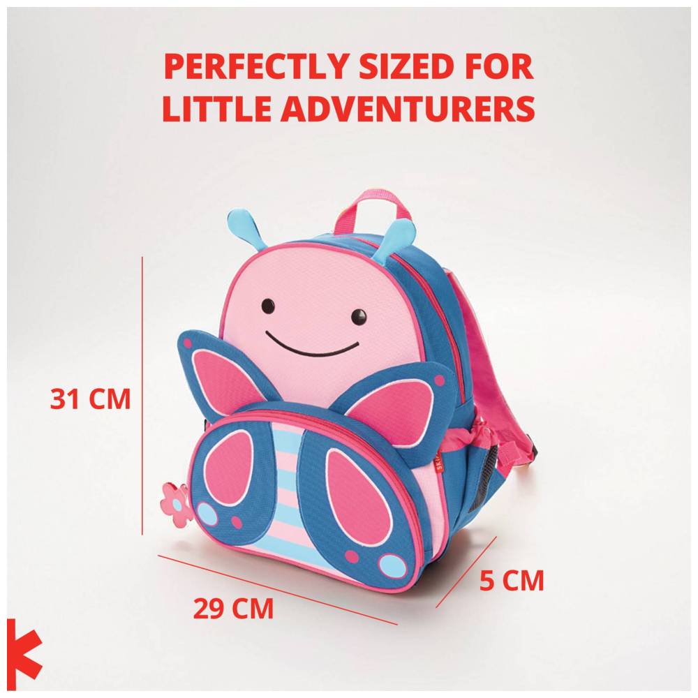 SkipHop Zoo Backpack,Butterfly - 12.5-Inch/32cm