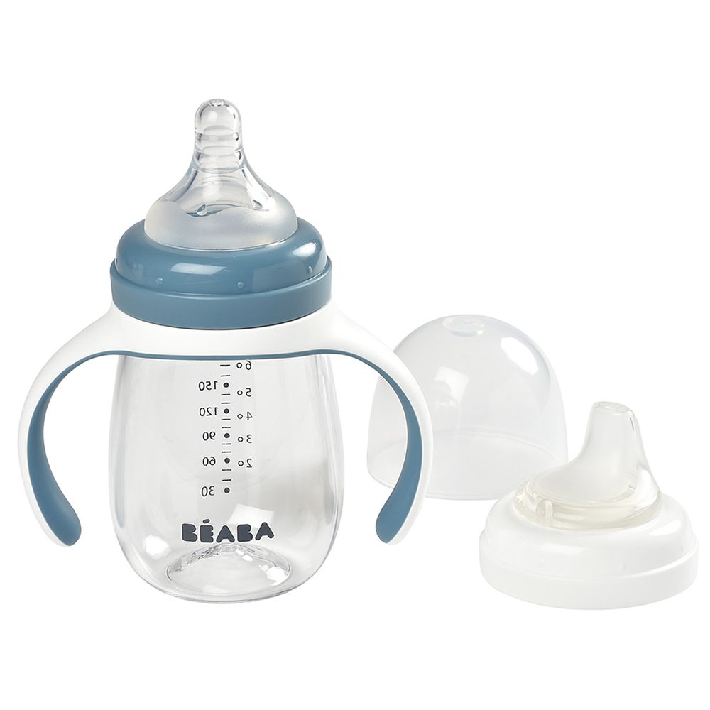 Beaba - 2-in-1 Learning Cup - Windy Blue - 210ml