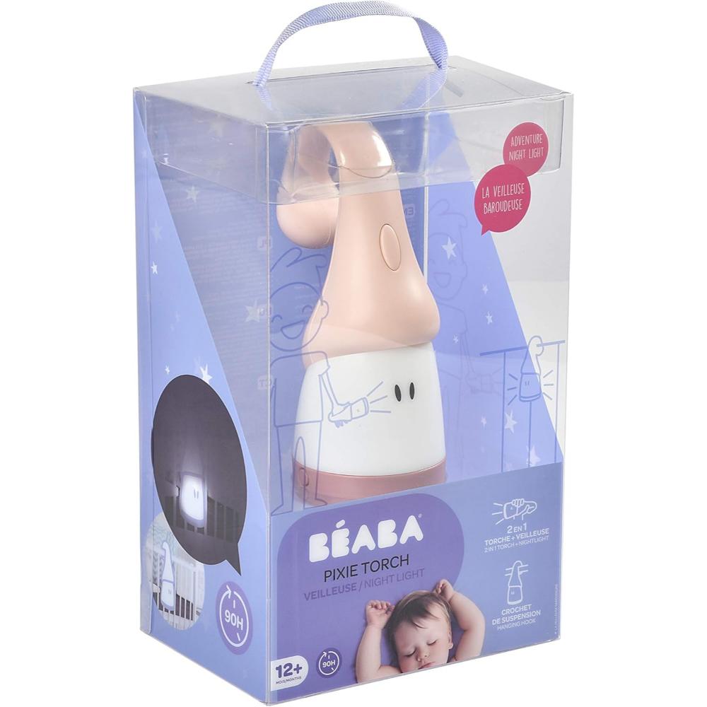 Beaba - Pixie Torch 2-In-1 Movable Night Light - Pink