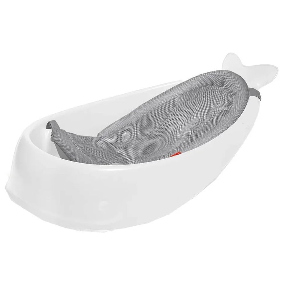 SkipHop Moby Smart Sling 3-Stage Baby Bath Tub - White