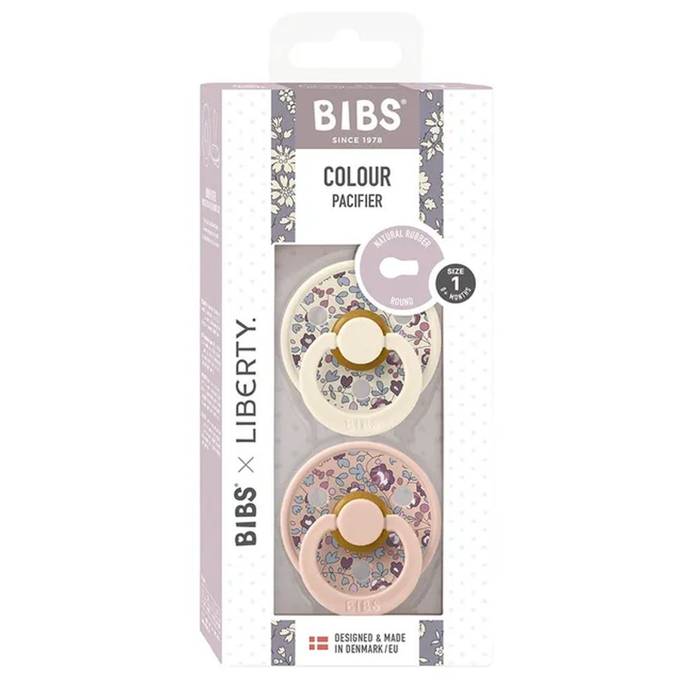 Bibs X Liberty - 2 Pack Colour Eloise Latex Size 1 Blush Mix