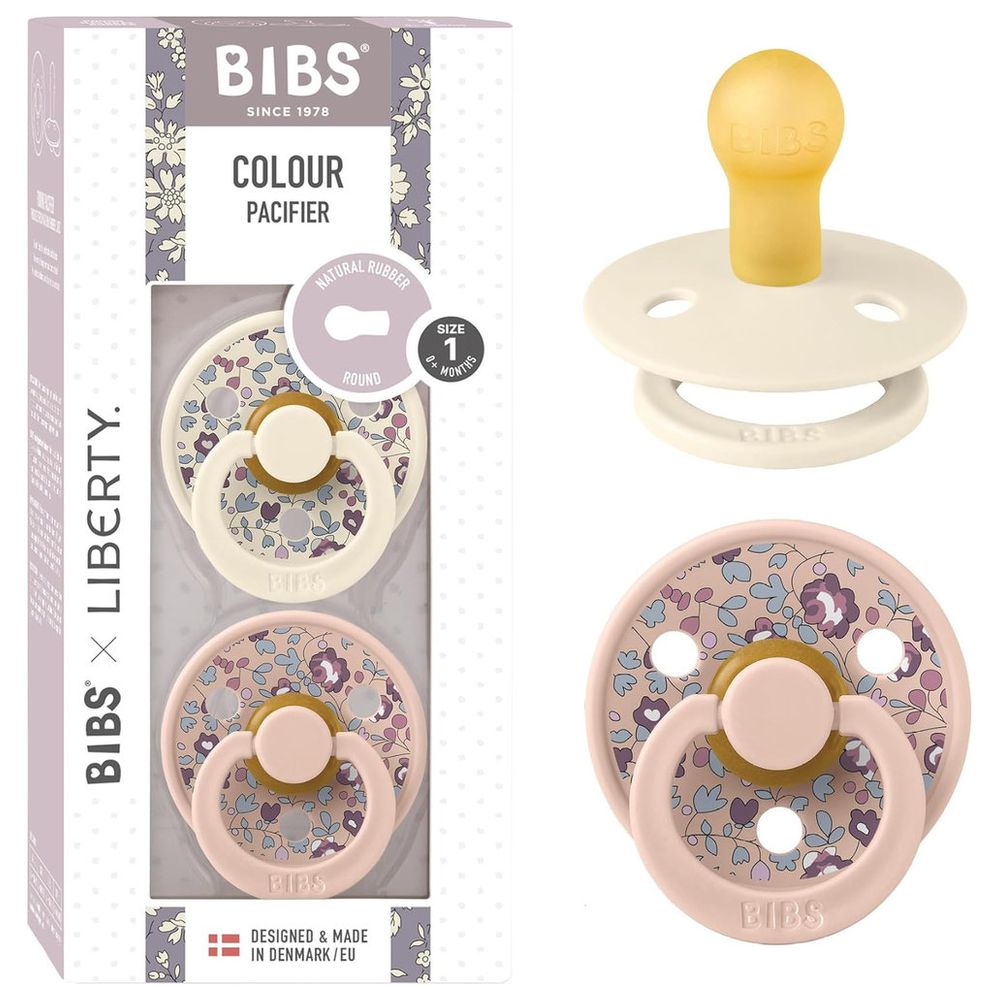 Bibs X Liberty - 2 Pack Colour Eloise Latex Size 1 Blush Mix
