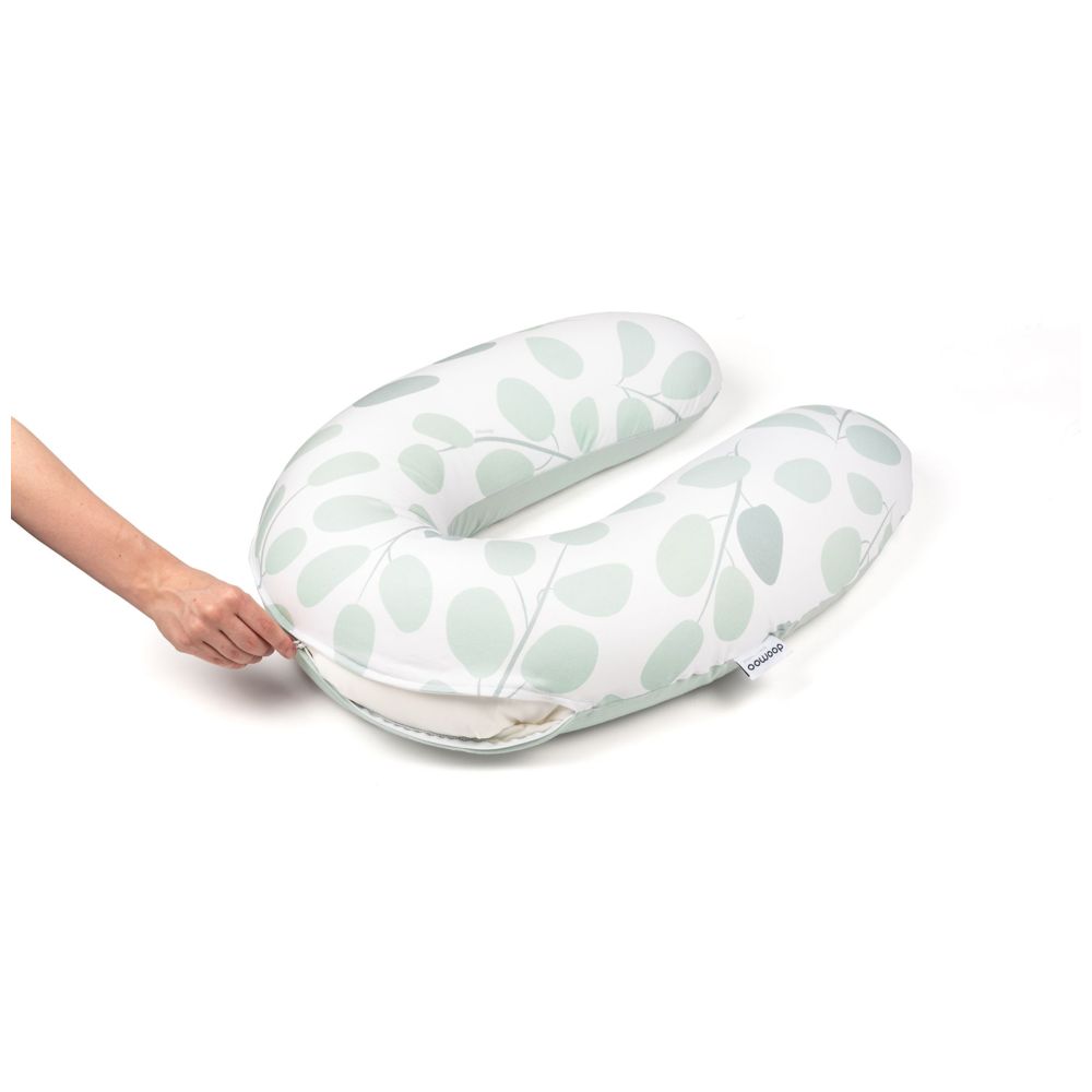Doomoo - Buddy Multi-functional Pillow - Leaves Aqua Green