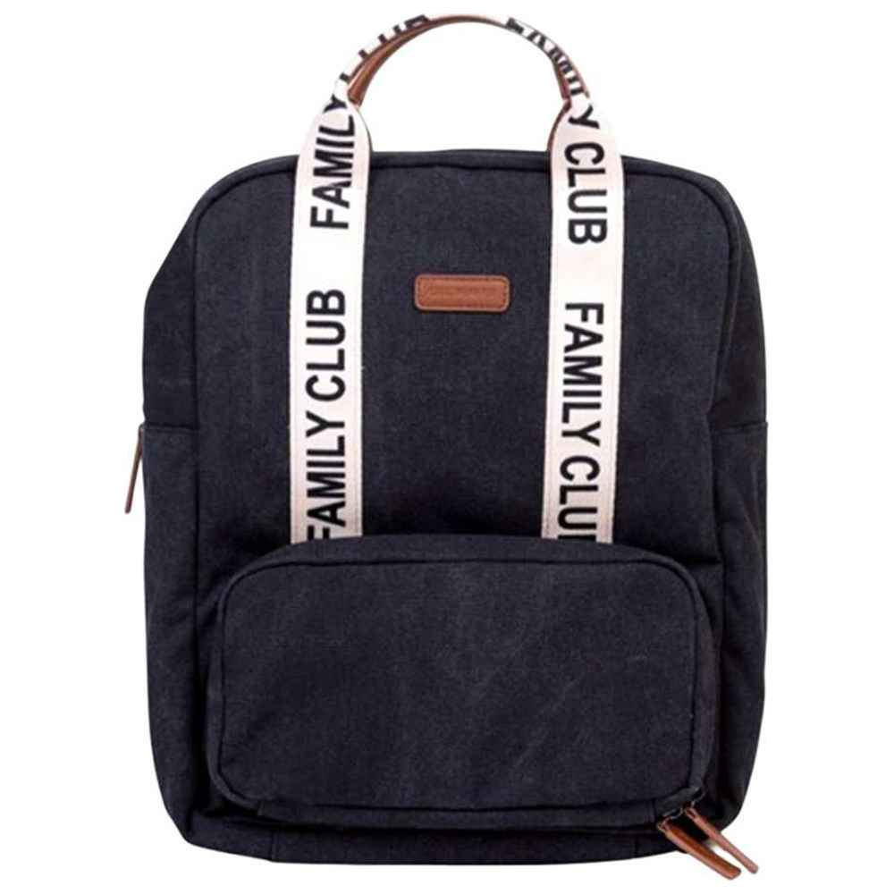 Childhome - Signature Canvas Family Club Backpack - Black