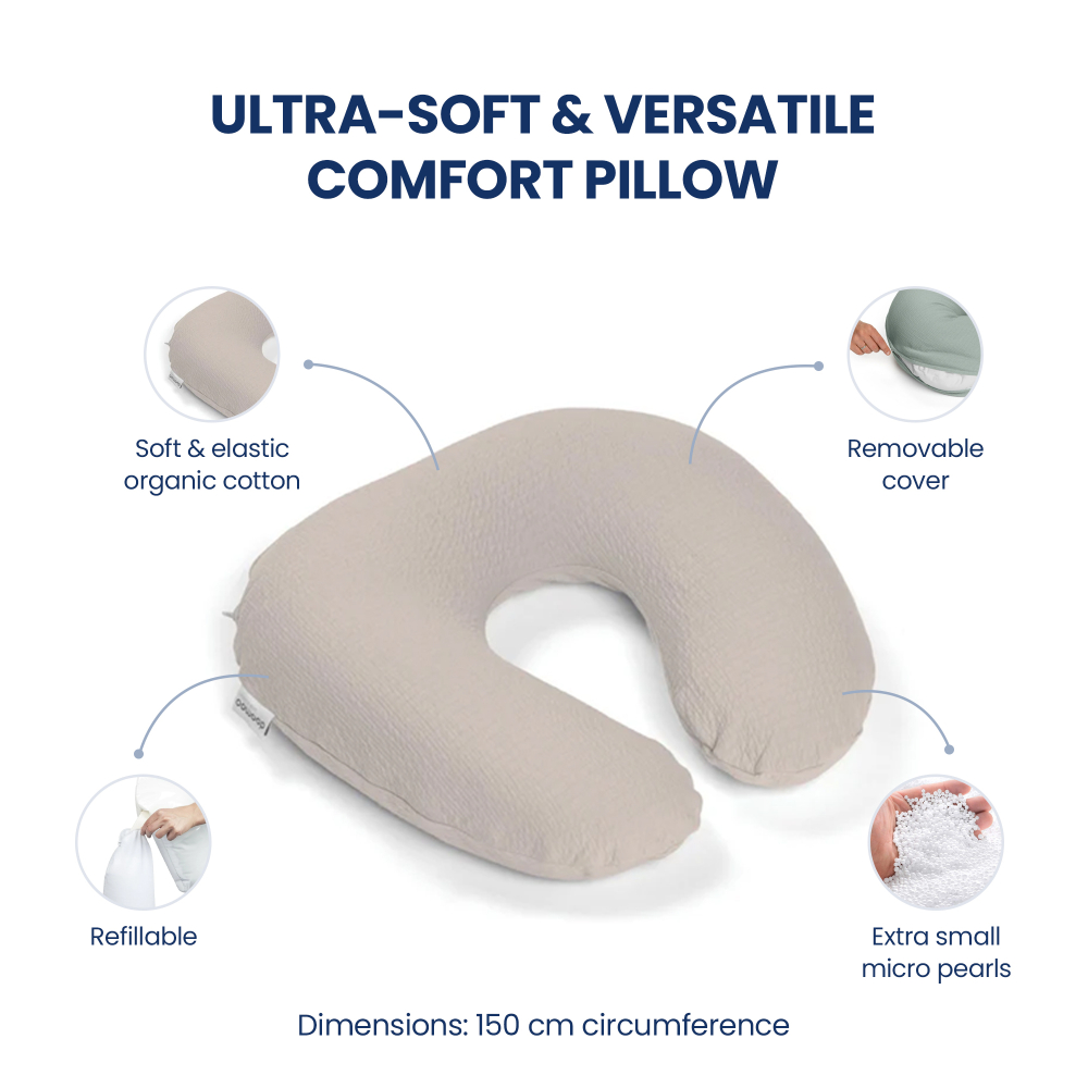 Doomoo - Softy Nursing Pillow - Tetra Jersey Sand