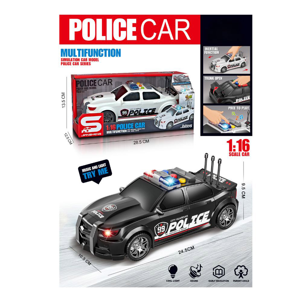 Jawda - 1:16 F/P Police Cars With Light And Sound