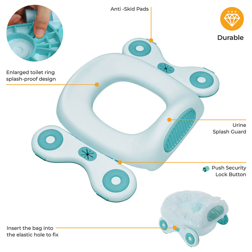 Moon - Travel Baby Potty Seat - Blue