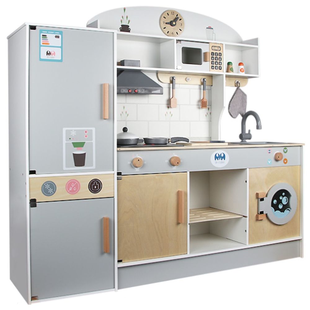 Little Angel Kids Wooden Kitchen Toy Play Set