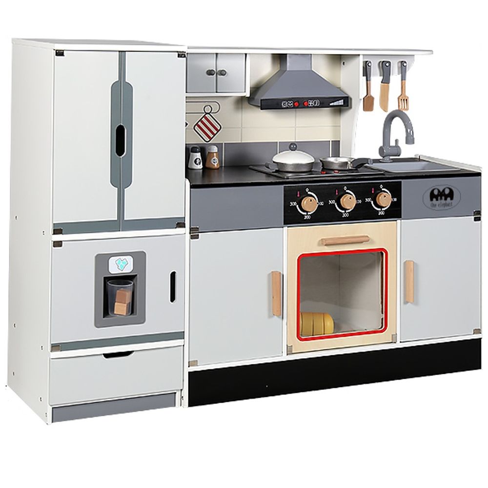 Little Angel Kids Wooden Toy Kitchen Play Set