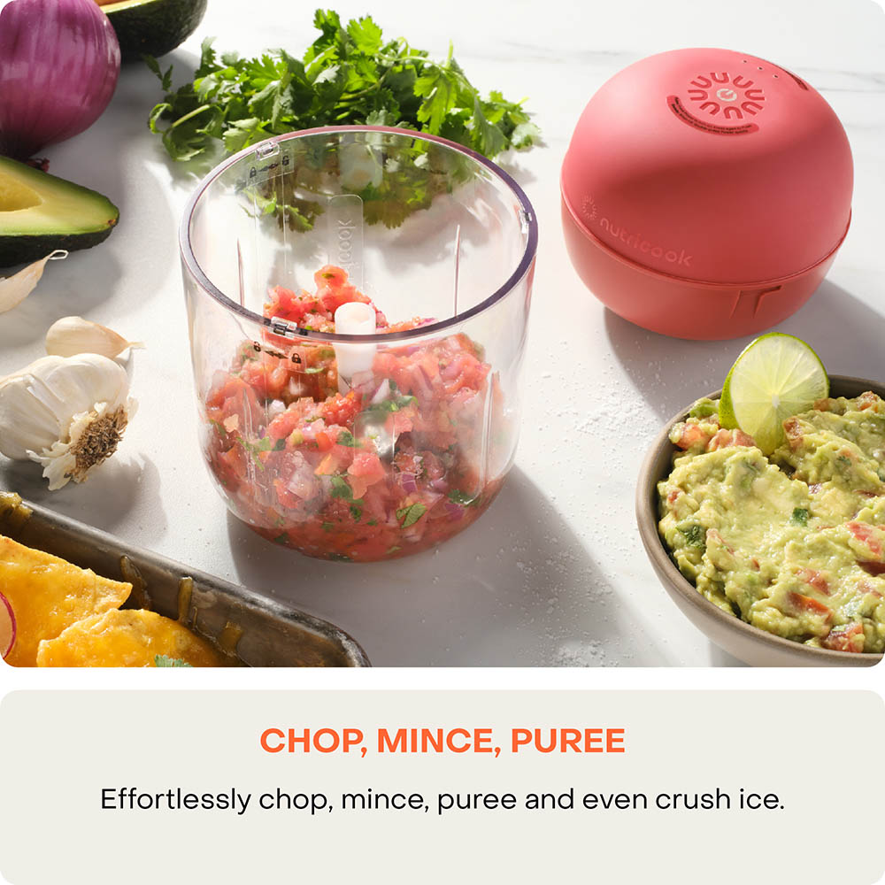 Nutricook - Choppi Cordless Rechargeable Chopper - Red