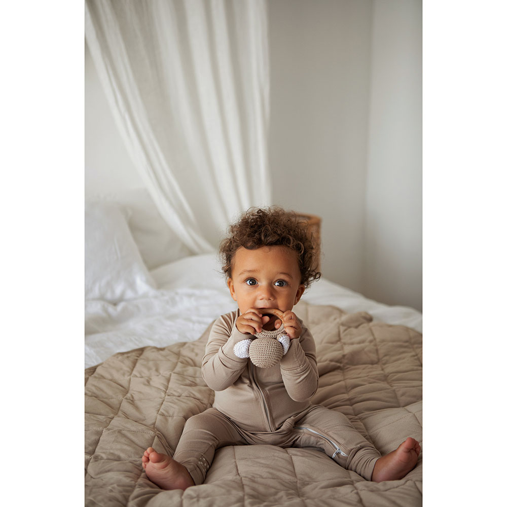 Anvi Baby - Organic Bamboo Baby And Toddler Blanket - Mocha