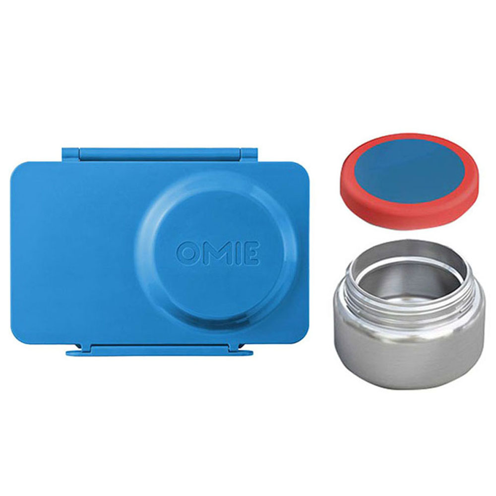 OmieBox - OmieLife Up Bento Box With Thermos And Ice Pack - Cosmic Blue