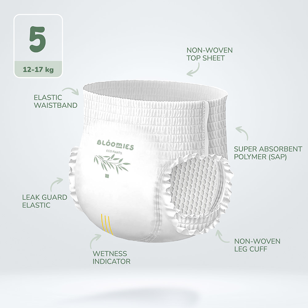 Bloomies - Premium Baby Pants - 12-17 kg - Size 5 - 40pcs