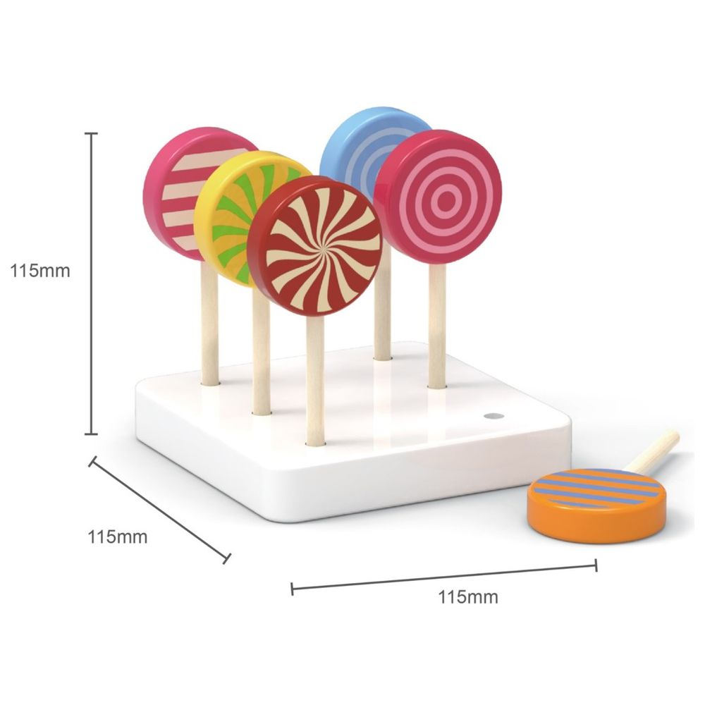 Viga - Play Food Lollipop Set - 6pcs