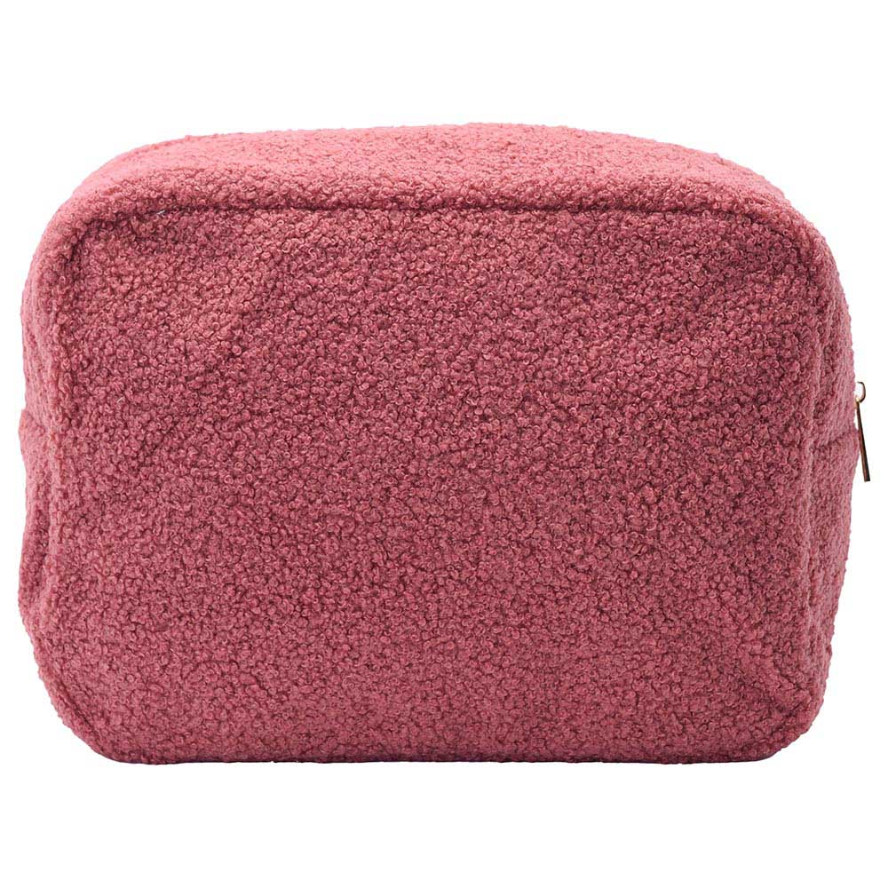 The Happy Tribe - Personalized Large Pouch - Dark Pink Teddy