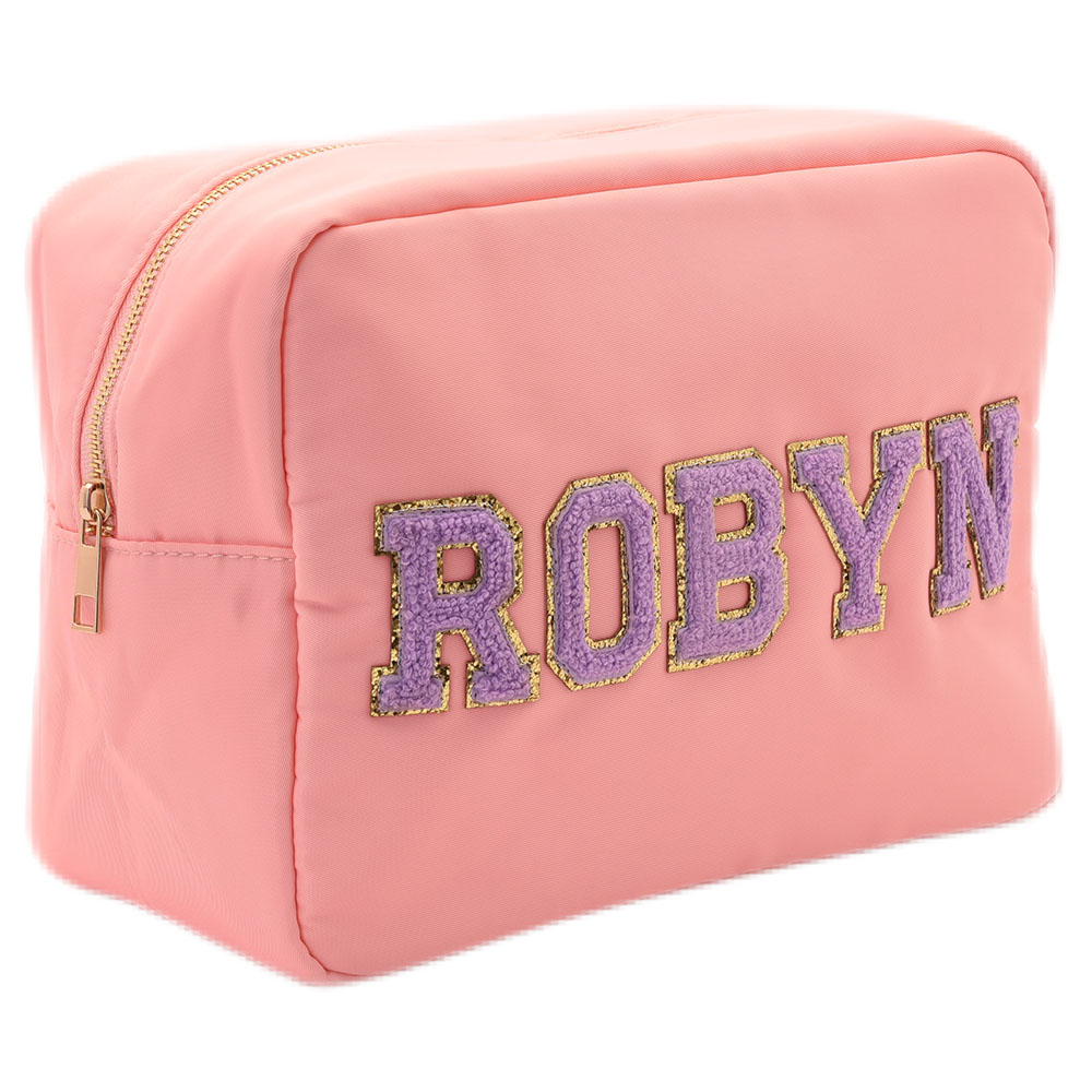 The Happy Tribe - Personalized Large Pouch - Peachy Pink