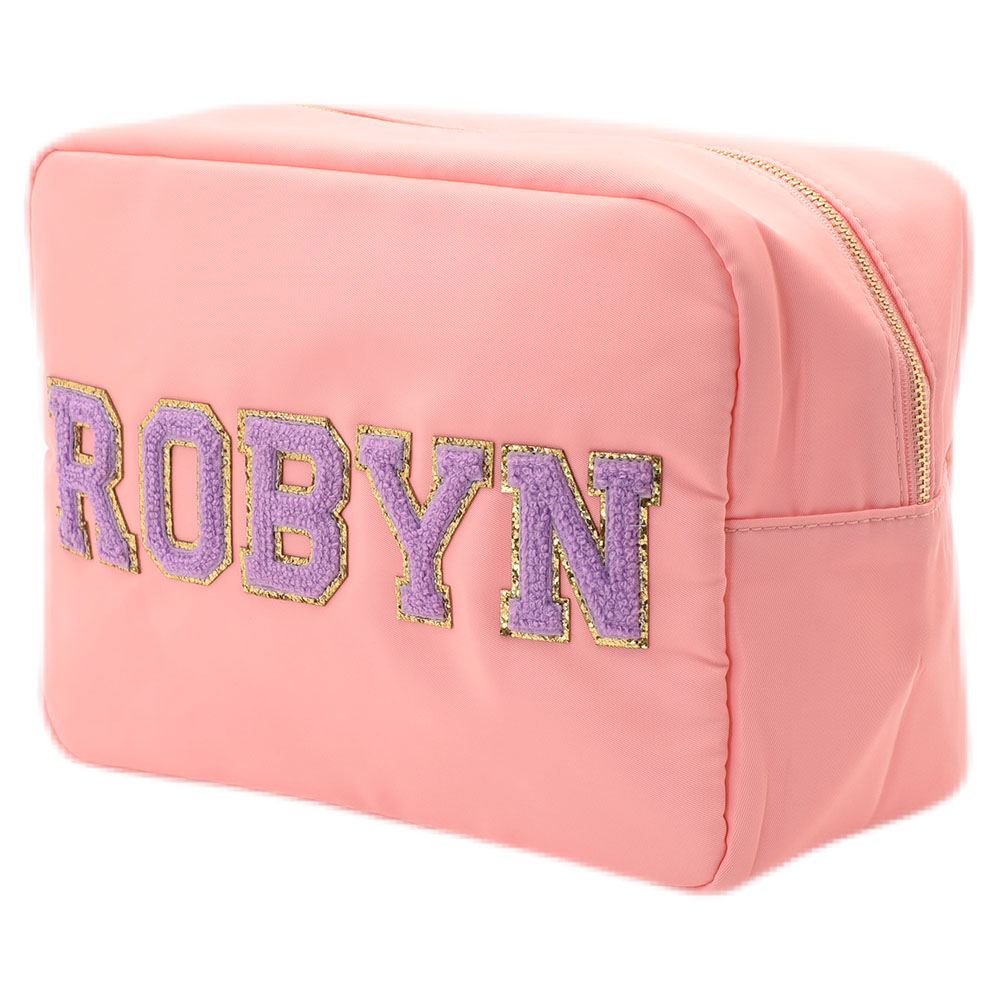 The Happy Tribe - Personalized Large Pouch - Peachy Pink