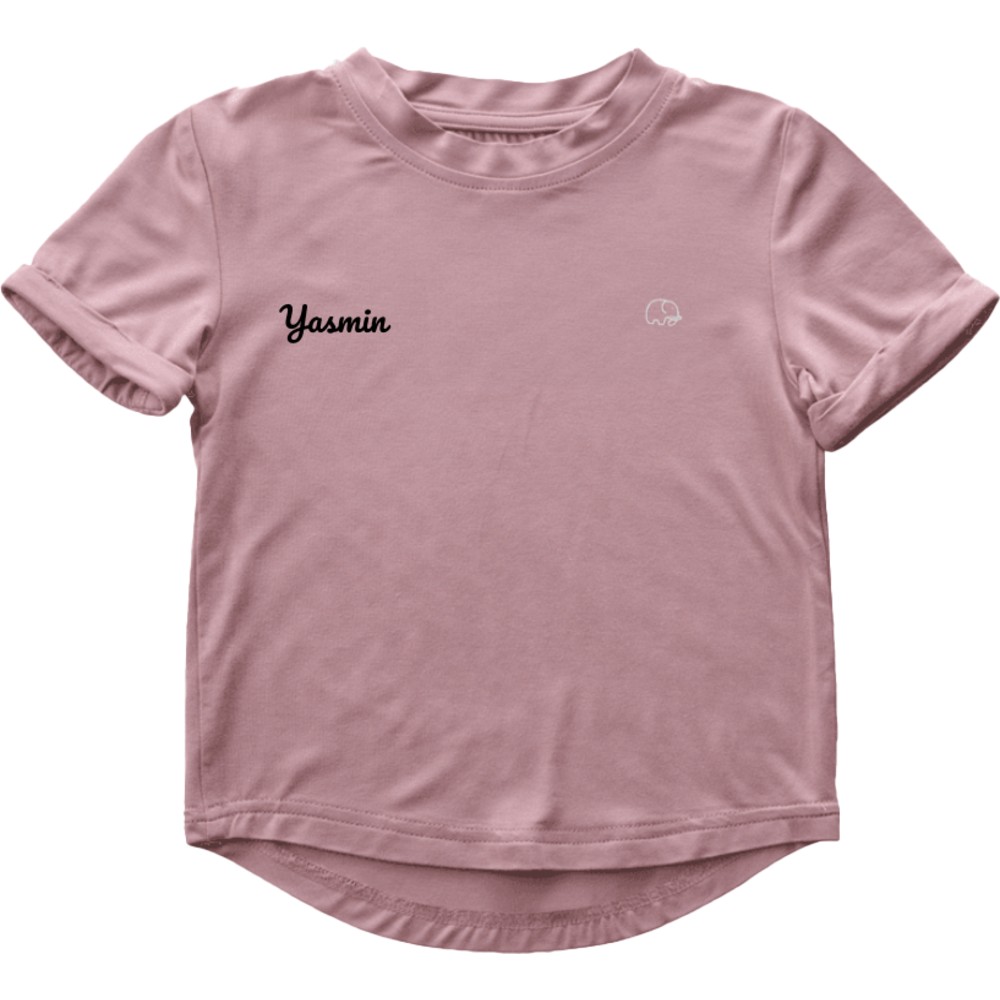 Anvi Baby - Personalized Short Sleeves T-Shirt - Lilac_3T