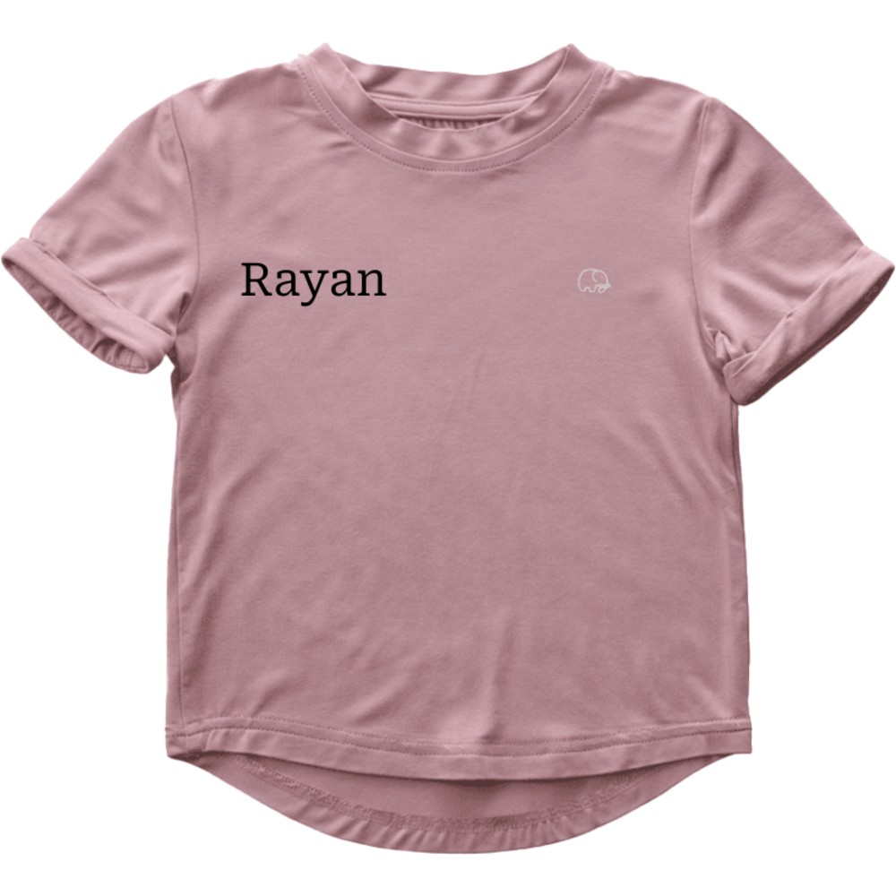 Anvi Baby - Personalized Short Sleeves T-Shirt - Lilac_4T