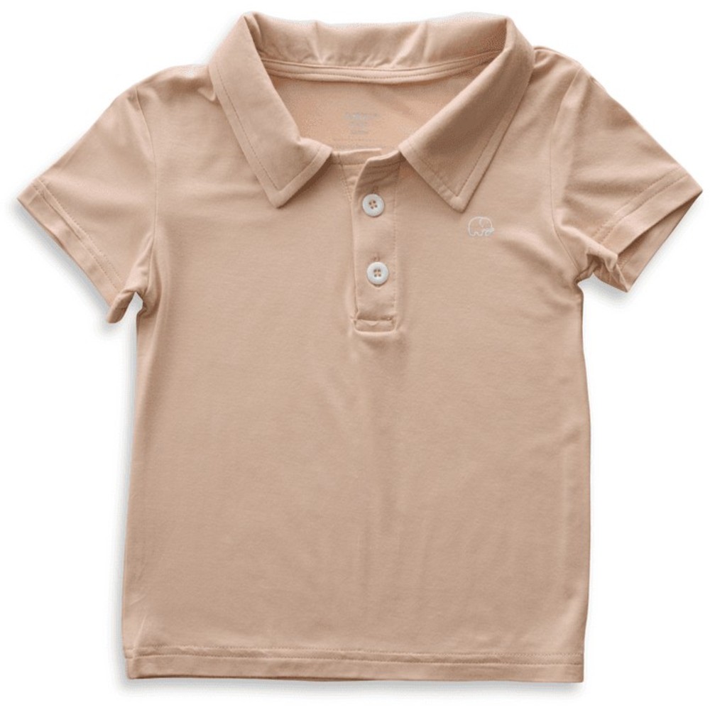 Anvi Baby - Personalized Girl's Short Sleeves Polo T-Shirt - Coral Peach_4T