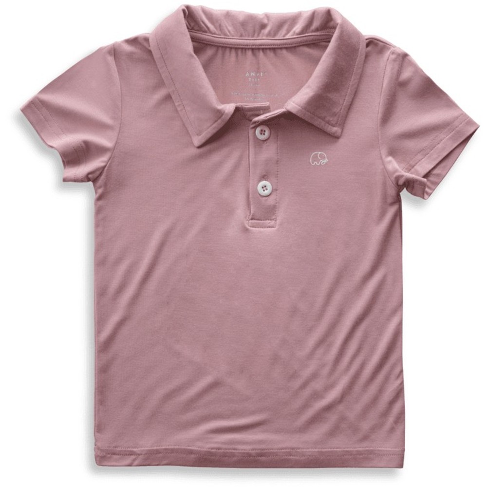 Anvi Baby - Personalized Short Sleeves Polo T-Shirt - Lilac_4T