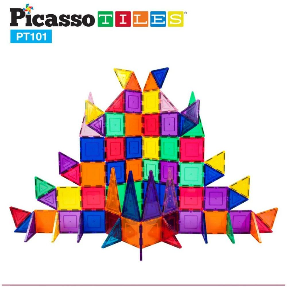 Picasso Tiles - Magnetic 3D Blocks - 101 Pcs