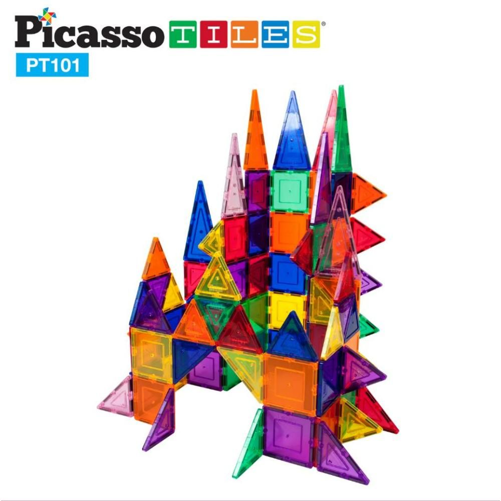 Picasso Tiles - Magnetic 3D Blocks - 101 Pcs