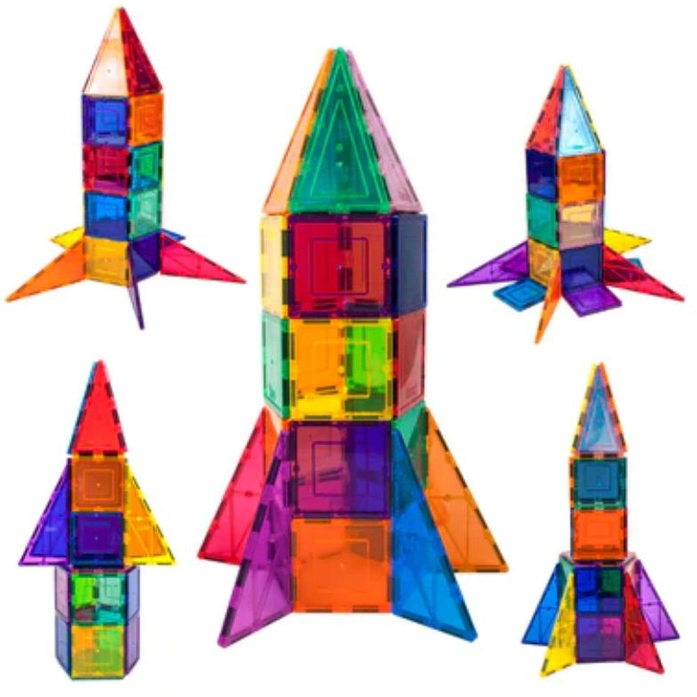 Picasso Tiles - Magnetic Rocket Booster - 32 Pcs