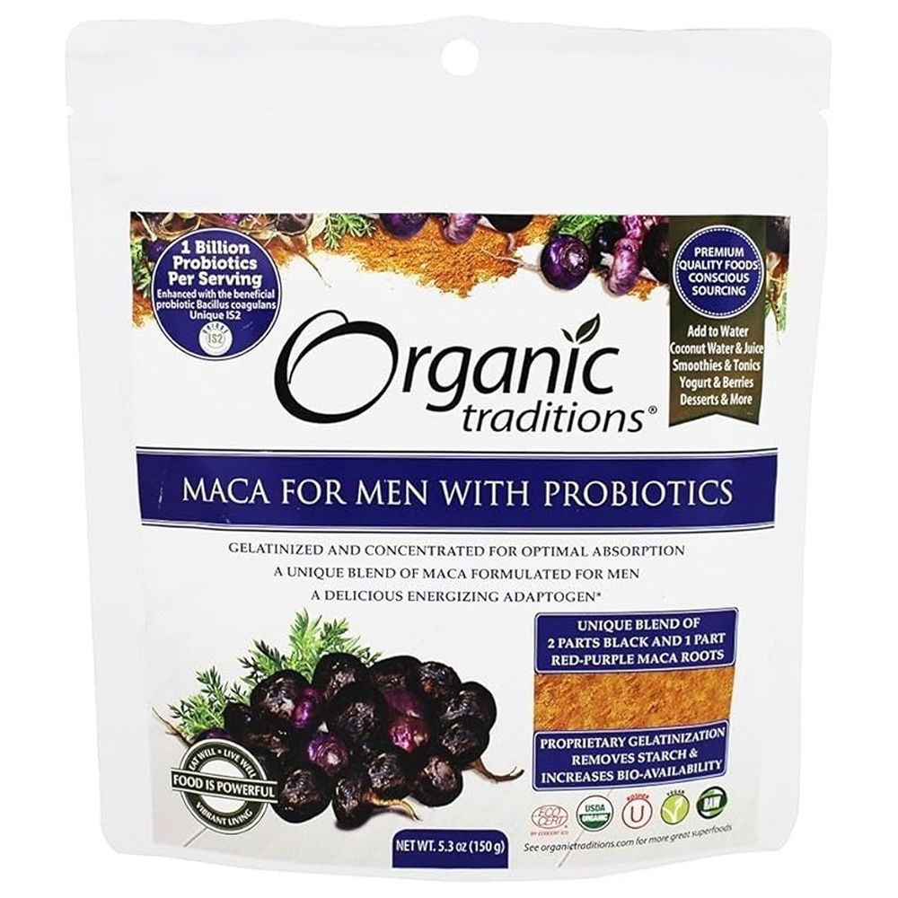 Organic Traditions - Men's Maca Powder With Probiotics - 150 g