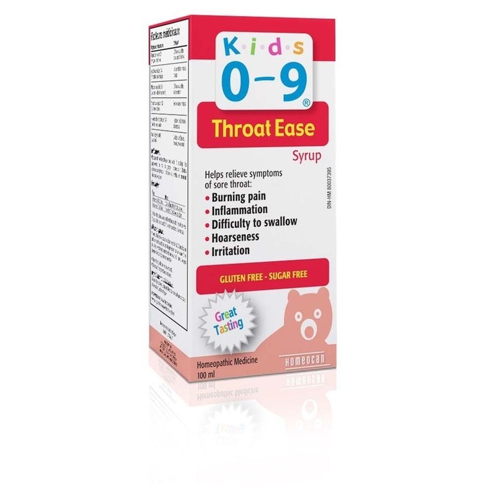Homeocan - Kids' Throat Ease Homeopathic Syrup - 100 ml