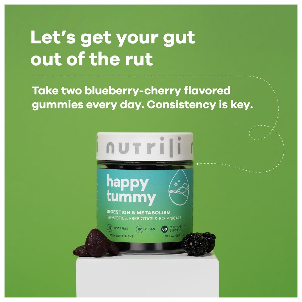 Nutrili - Happy Tummy Sugar Free Gummies Probiotics - 60's