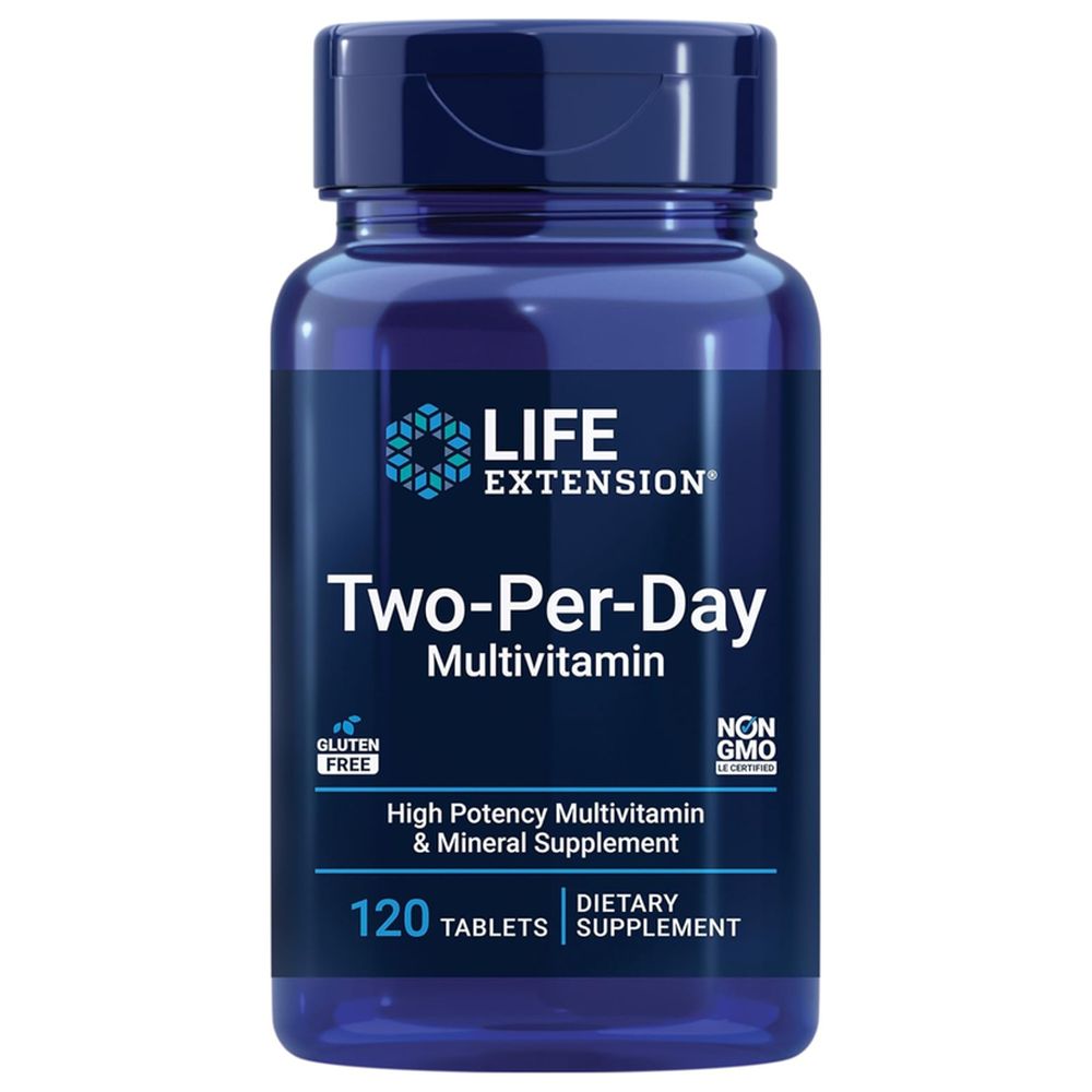 Life Extension - Two-Per-Day Multivitamin with Zinc - 120 Capsules