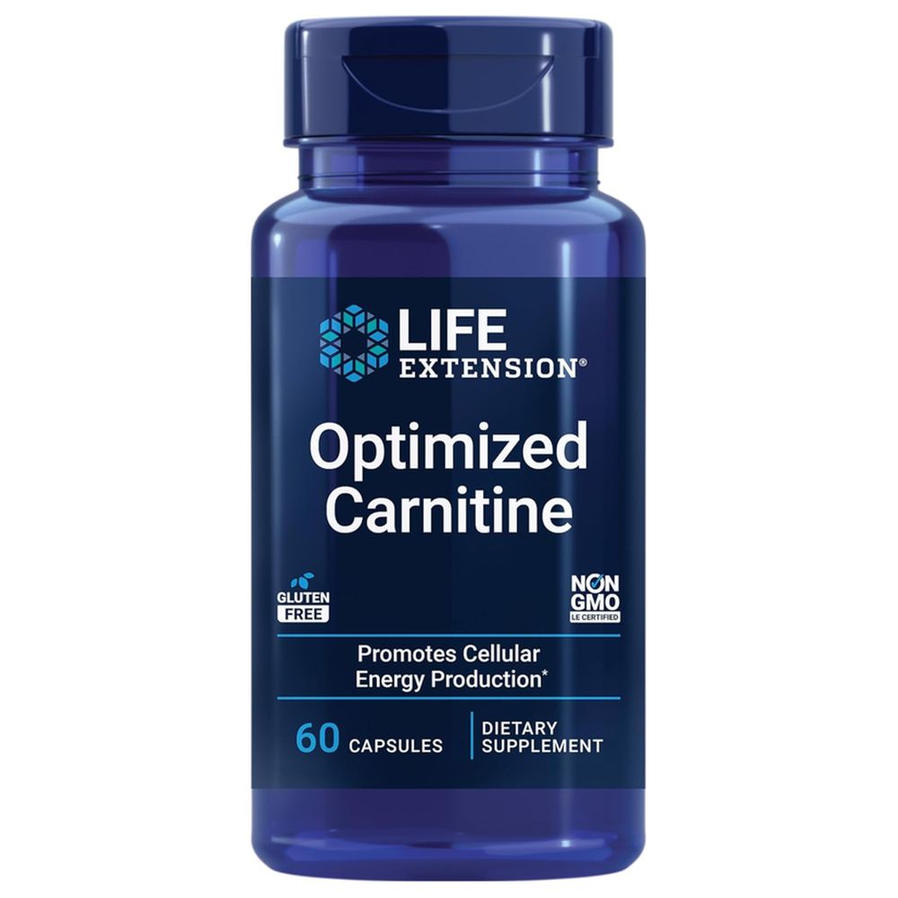 Life Extension - Optimized Carnitine for Energy Support - 60 Veg Caps